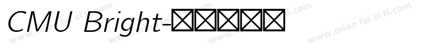 CMU Bright字体转换
